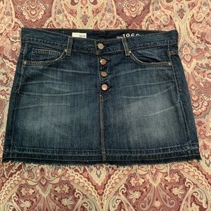 Gap denim mini skirt